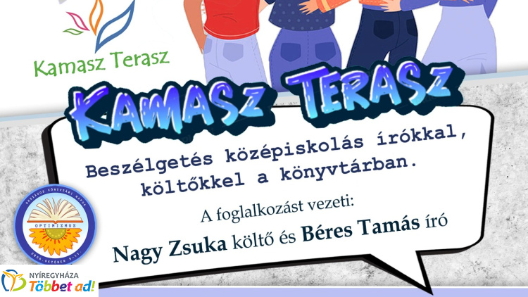 Kamasz Terasz – Fiatal írókat és költőket várnak egy közös beszélgetésre Nyíregyházán
