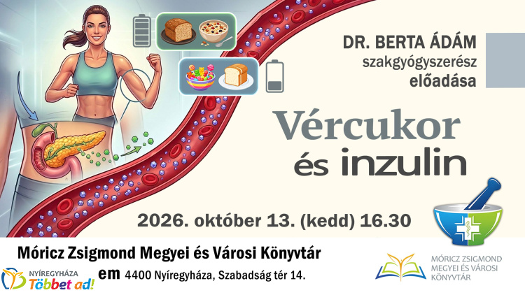 Vércukor és inzulin – fontos egészségügyi előadás Nyíregyházán