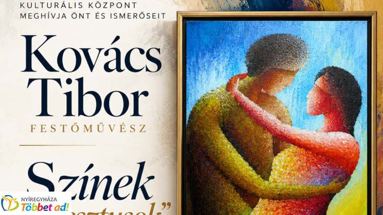 Színek és gesztusok – Kovács Tibor festőművész kiállítása nyílik Nyíregyházán
