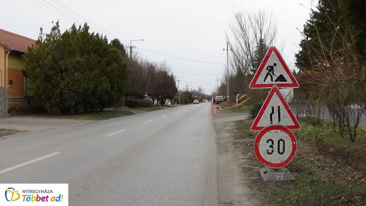 Munkálatokat végeznek a Kótaji úton, forgalomkorlátozás várható