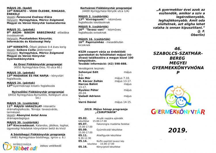 Szabolcs szatmár bereg megye programok 2019