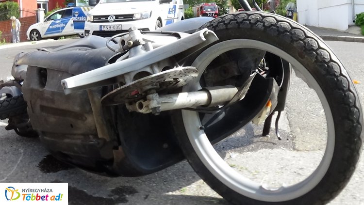 Egy robogó és egy kishaszonjármű ütközött a Kalevala sétánynál
