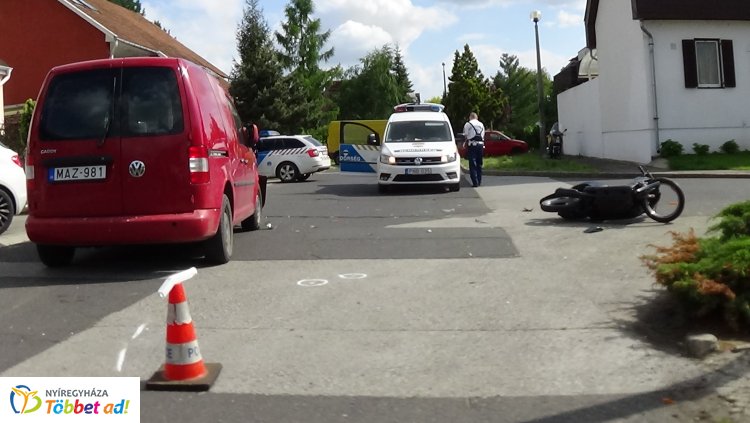 Egy robogó és egy kishaszonjármű ütközött a Kalevala sétánynál