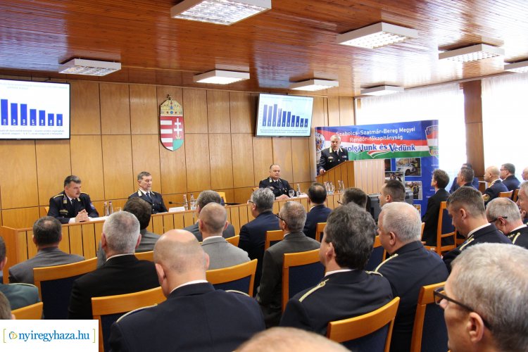 Évértékelés a Szabolcs-Szatmár-Bereg Megyei Rendőr-főkapitányságon
