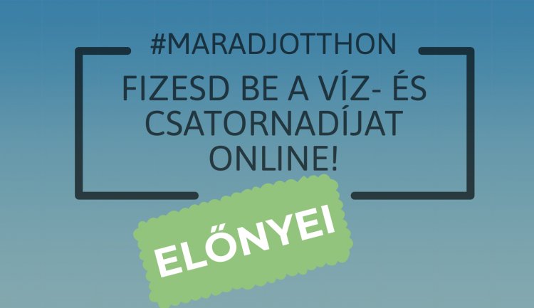 A NYÍRSÉGVÍZ Zrt. közleménye – A számlák akár elektronikusan is fizethetők!