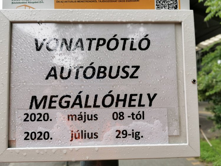 Vonatpótló autóbuszok járnak Nyíregyháza és Szerencs között július végéig
