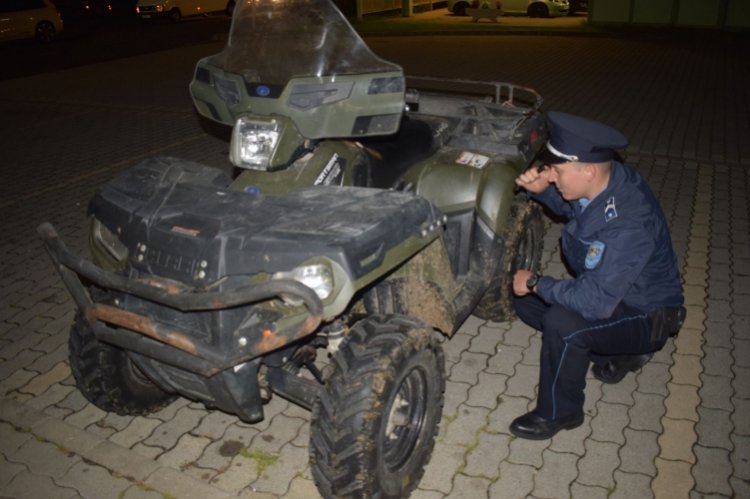 Körözött quad a csengersimai határátkelőhelyen – A rendőrök a járművet lefoglalták
