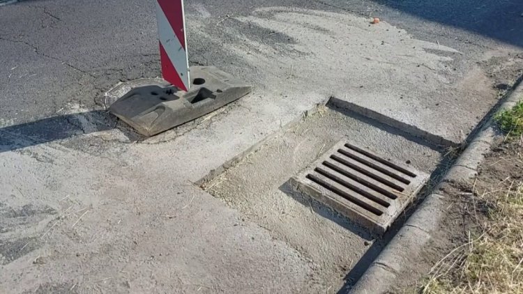 A csapadékrács szintbehelyezését végzik a Pazonyi úton és a Vasgyár utcán