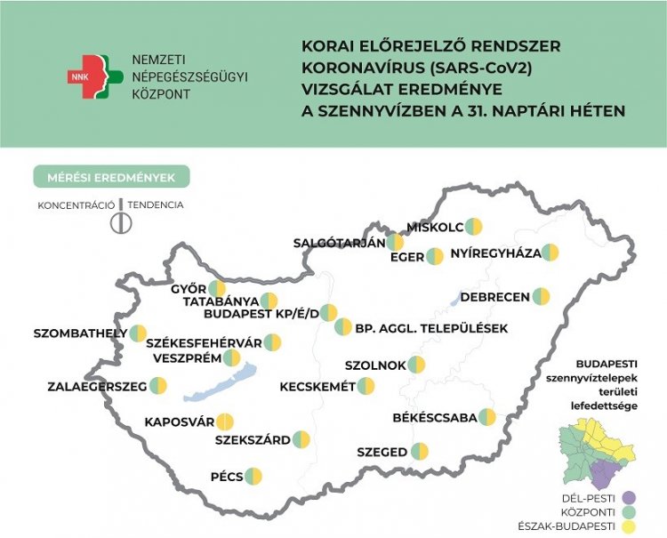 Ismét stagnál a szennyvízben a koronavírus koncentrációja          