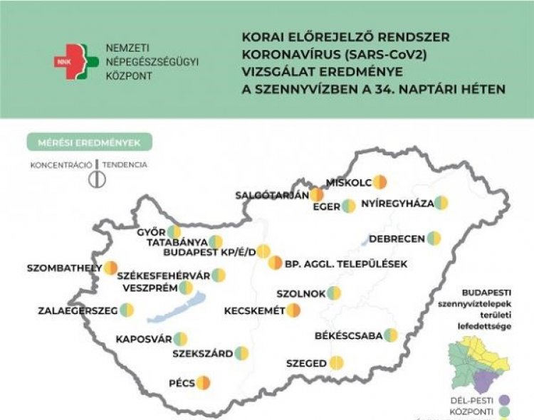 Több város szennyvizében emelkedik a koronavírus koncentrációja