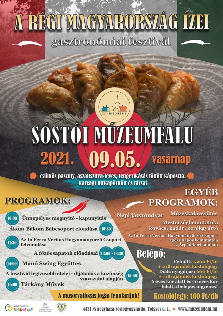 A Régi Magyarország Ízei - Gasztrofesztivál a Sóstói Múzeumfaluban
