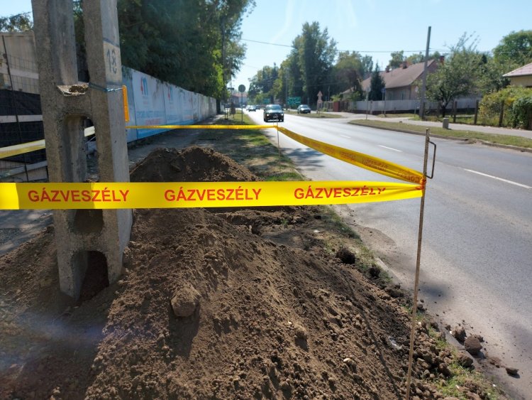 A Kállói úton útszűkülettel kell számolni gázbekötési munkálatok miatt