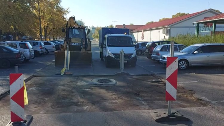 A Család utcai szervizúton helyreállítási munkálatokat végzett a NYÍRVV