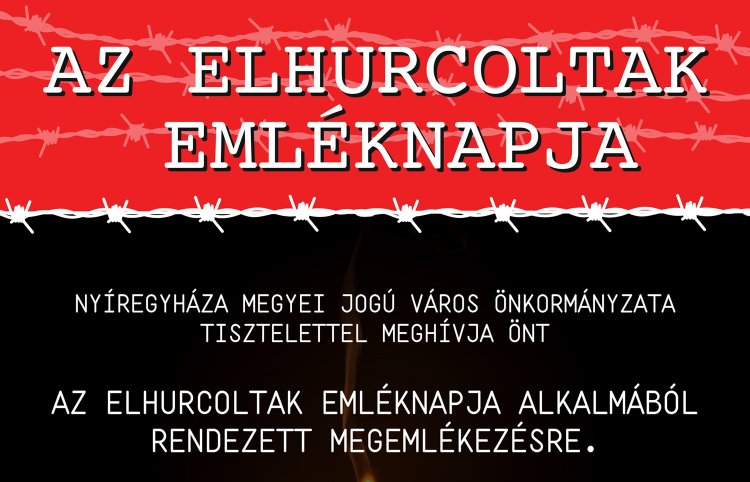 Megemlékezés az Elhurcoltak Emléknapja alkalmából november 4-én, Nyíregyházán