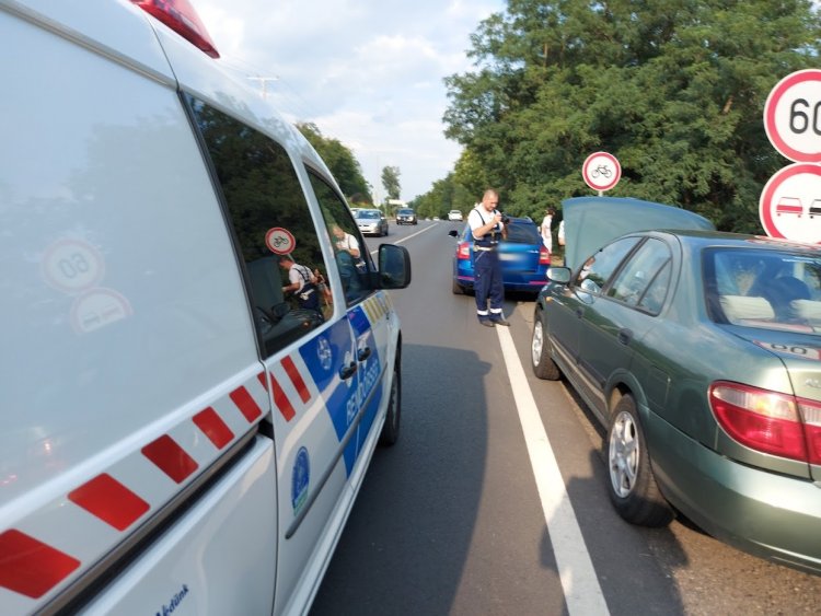 Szerdán Kőlaposnál ütközött két autó