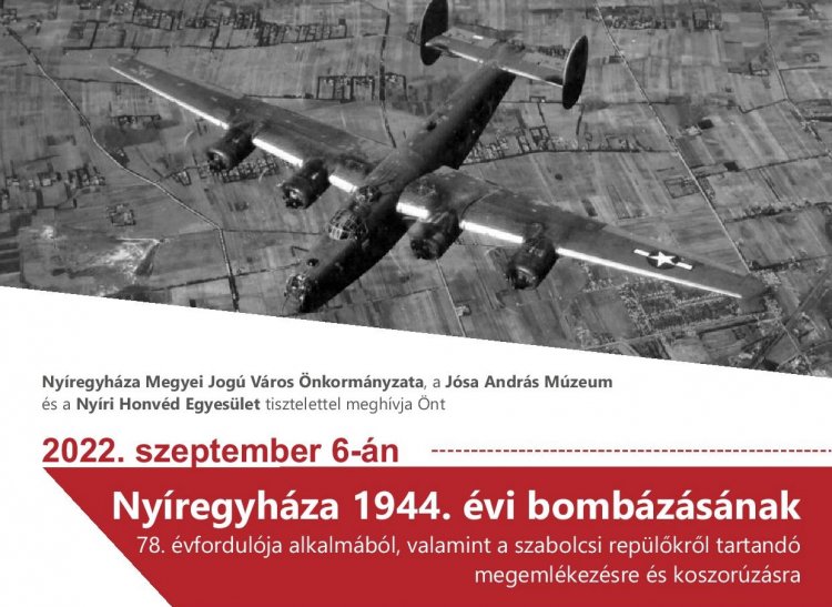 Megemlékezés Nyíregyháza 1944. évi bombázásának évfordulója alkalmából