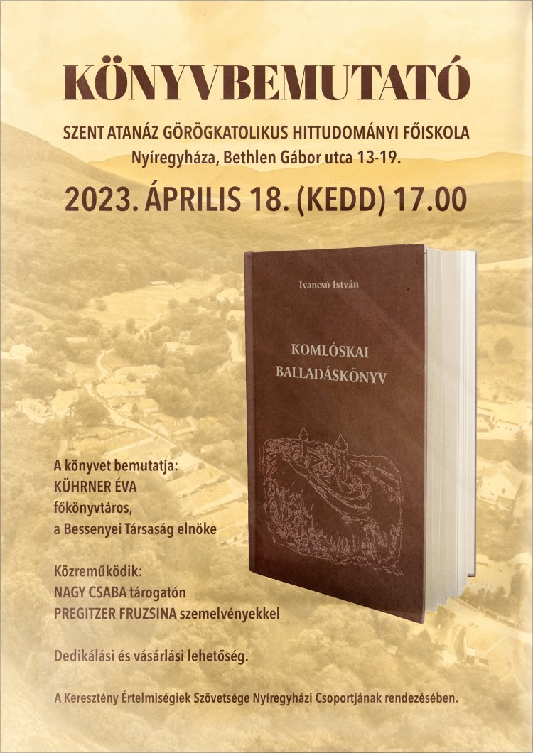 Kötetbemutató a Szent Atanáz Görögkatolikus Hittudományi Főiskolán
