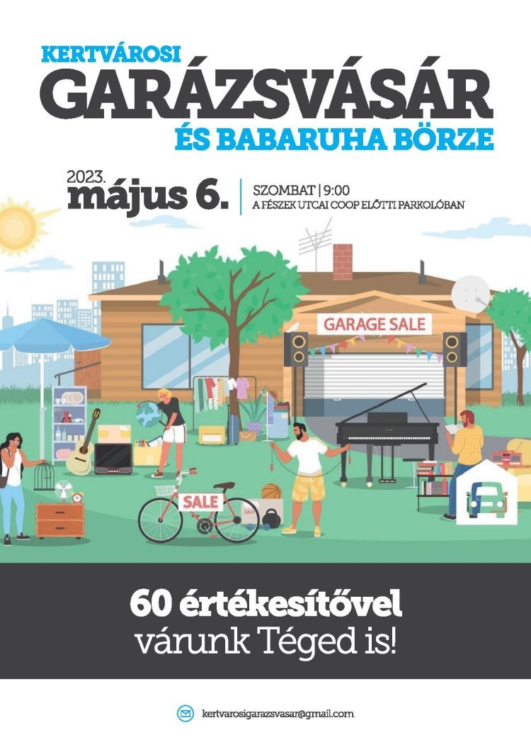 V. Kertvárosi Garázsvásár május 6-án