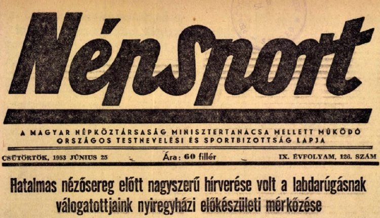 Amiről az utcák mesélnek... - Az évszázad mérkőzése