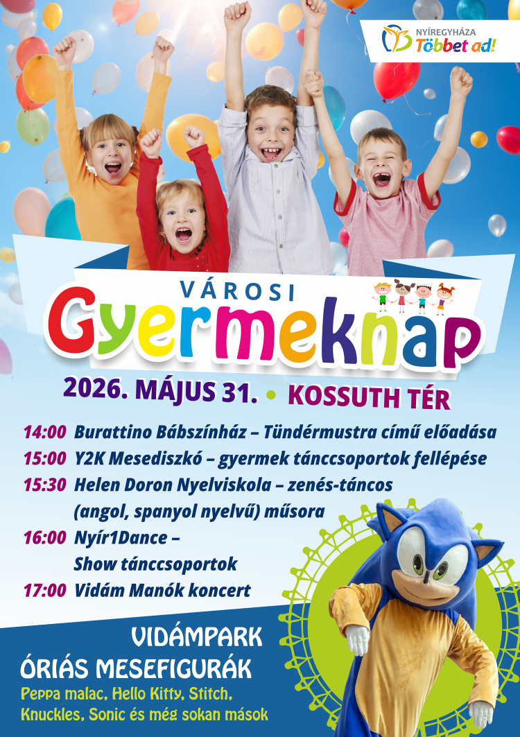 Gyermeknapi programkavalkáddal várják a családokat a Kossuth téren