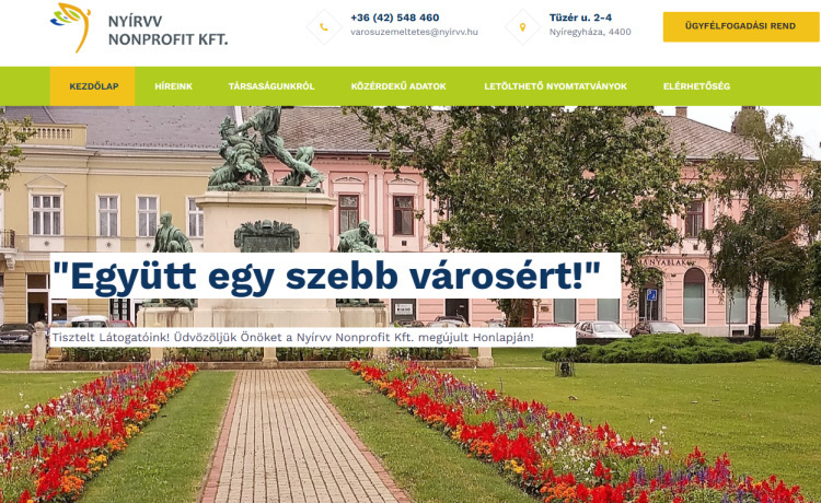 Rendkívüli hőség – Módosul a NYÍRVV ügyfélszolgálatainak nyitvatartása, változik a városüzemeltetési munkarend is