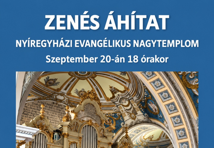 Zenés áhítat az evangélikus nagytemplomban – ének és orgonaszó tölti meg a templomot
