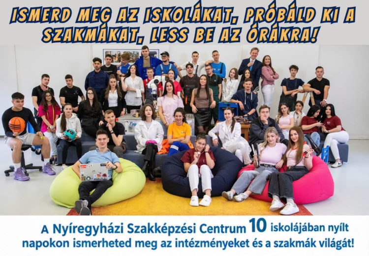 Nyílt napok a Nyíregyházi Szakképzési Centrum iskoláiban – Ismerd meg a szakmákat és az intézményeket!