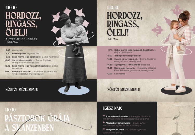 Hordozz, ringass, ölelj! – Gyermekgondozás régen és ma a Sóstói Múzeumfaluban