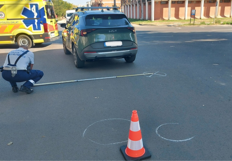 Rolleres baleset történt a Hunyadi utcán