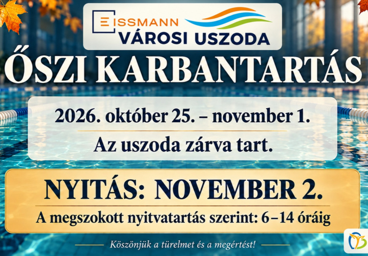 Karbantartás miatt ideiglenesen bezár a nyíregyházi városi uszoda