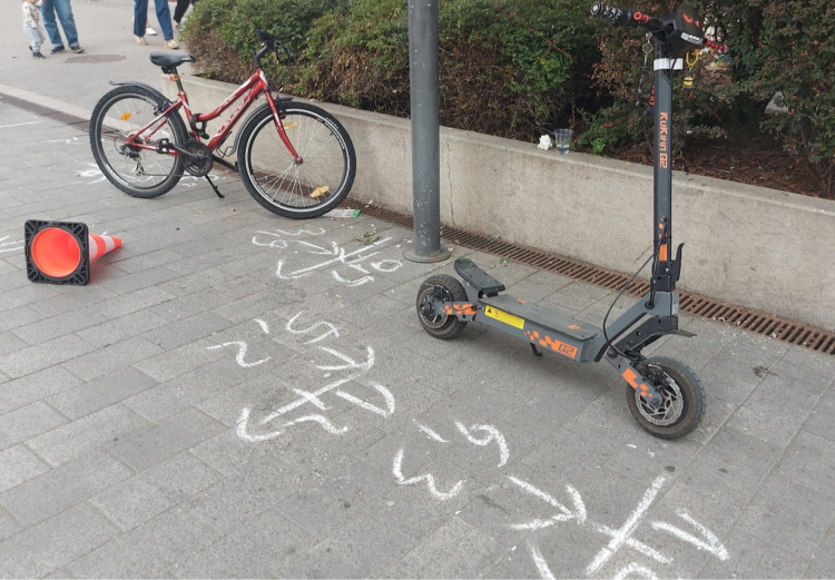 Rolleres baleset történt a Dózsa György utcában