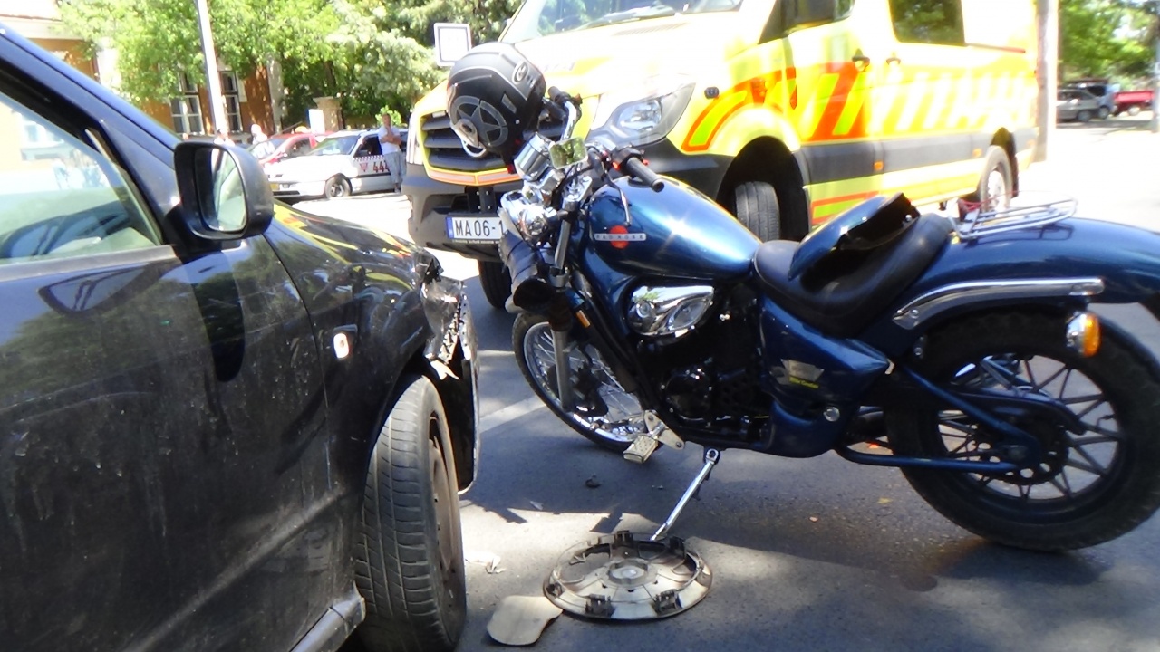 Baleset a kórháznál