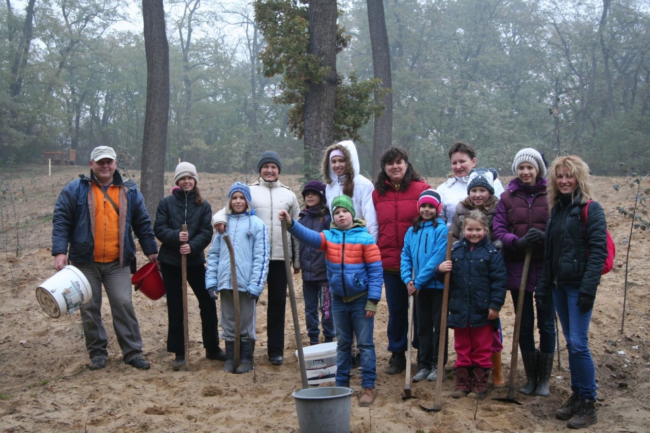 Citerások ültettek csemetét a Sóstói-erdőben