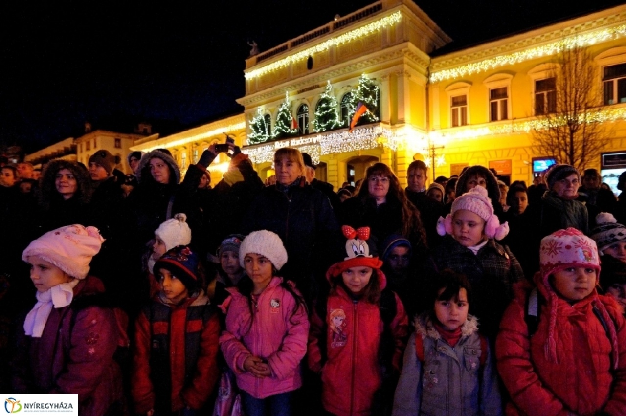 Adventi hangulat Nyíregyháza belvárosában