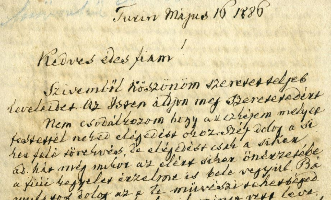 Kossuth Lajos levele a Kállay Gyűjteményben