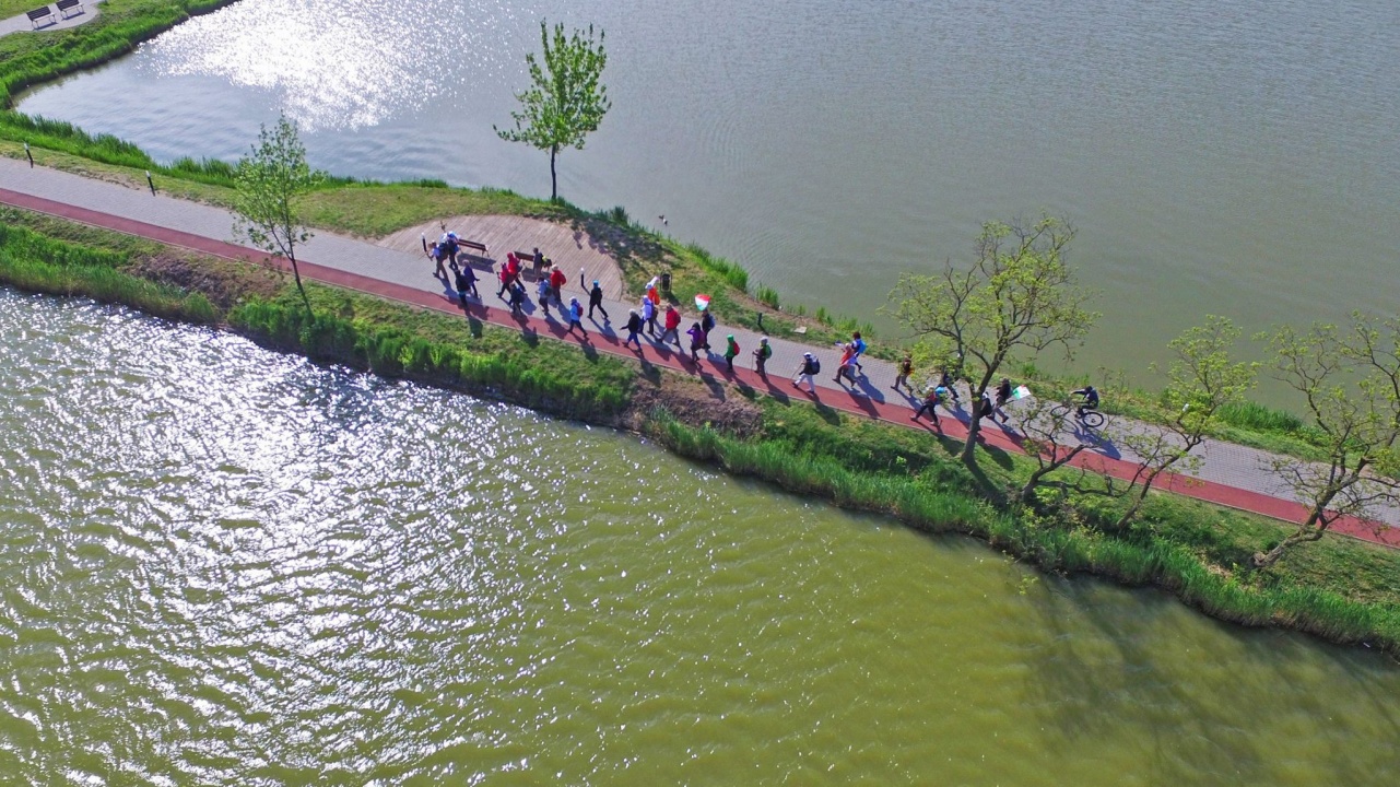 A Mária út zarándokai Nyíregyházán