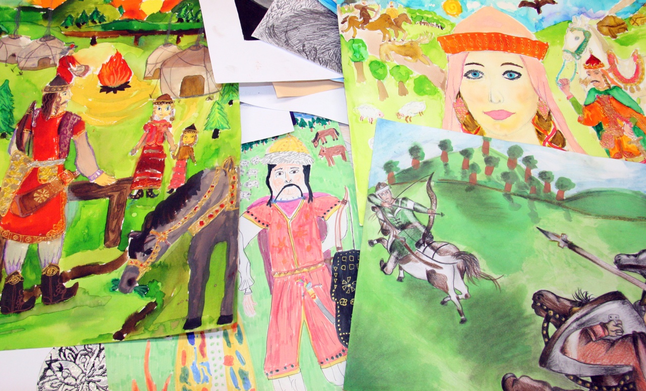 Honfoglalás színes ceruzával