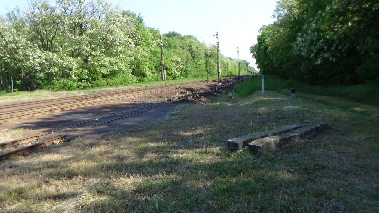 Gyomirtás a vasútvonalnál