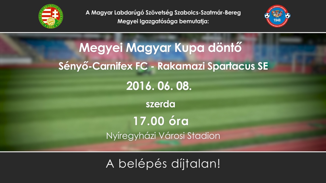 Megyei Kupadöntő Nyíregyházán