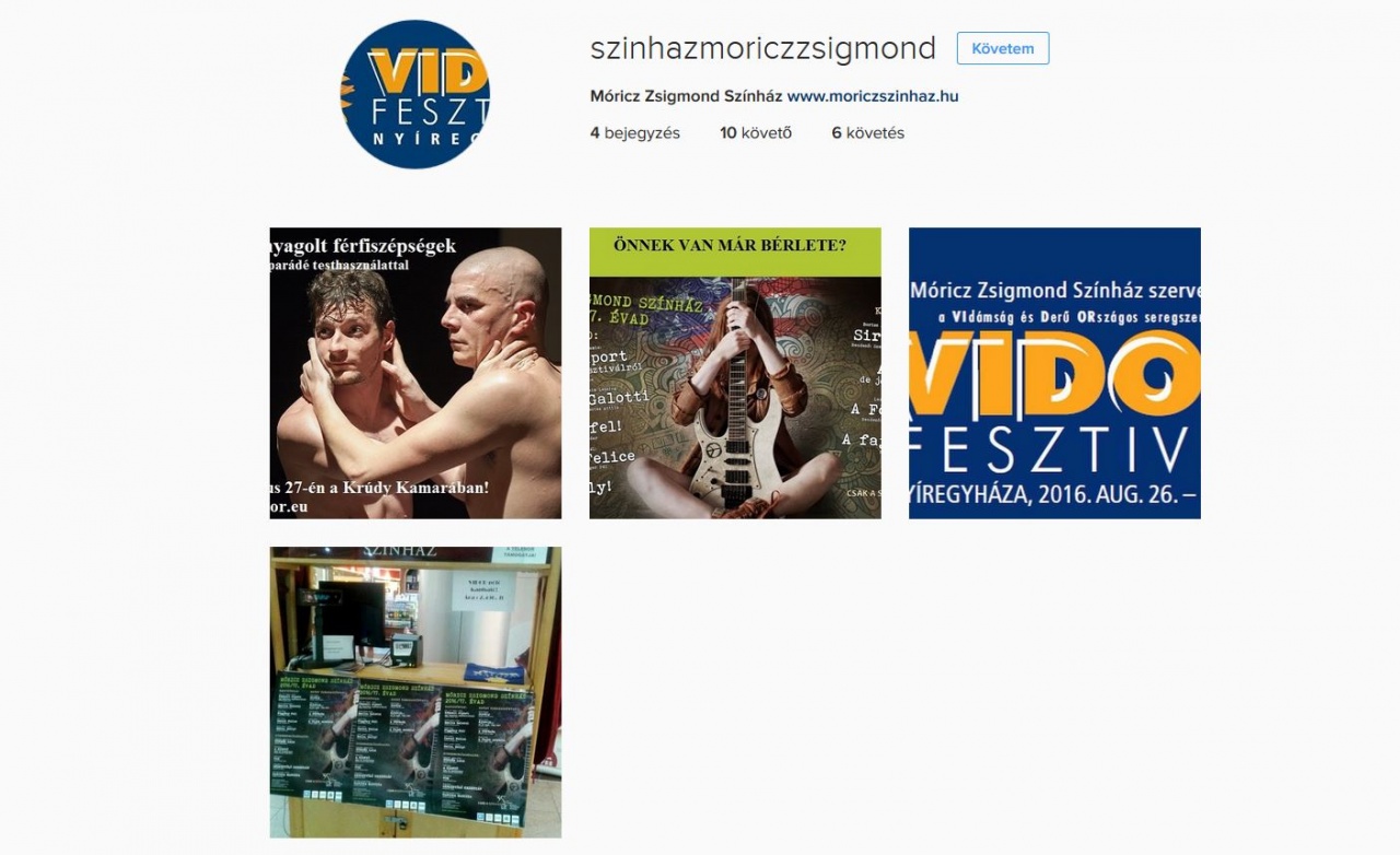 Színház az Instagramon
