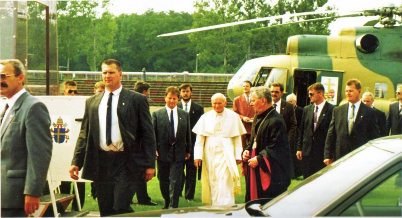 Nyíregyházán járt II. János Pál pápa