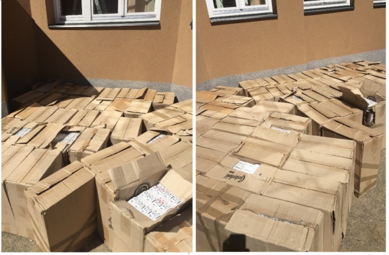 60 ezer doboz cigaretta egy kisbuszban Nyíregyházán
