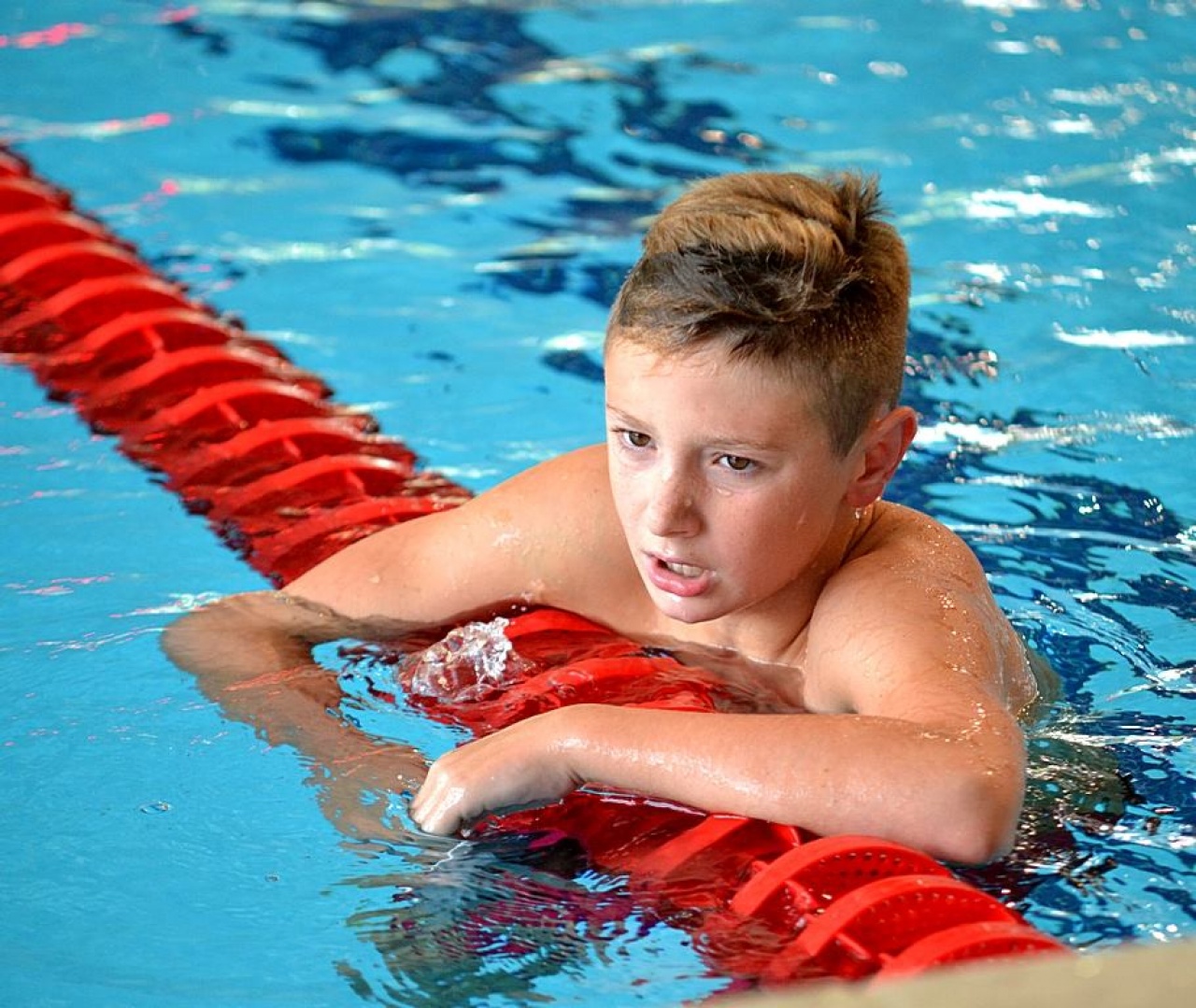 Szoboszlón az úszók