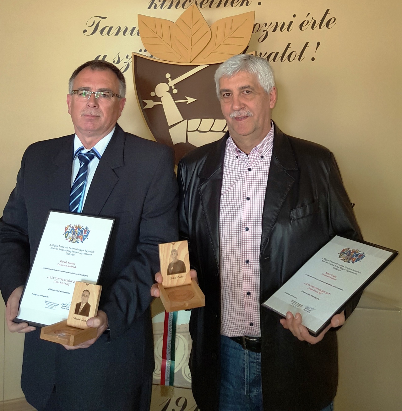 Elismerés testnevelőknek