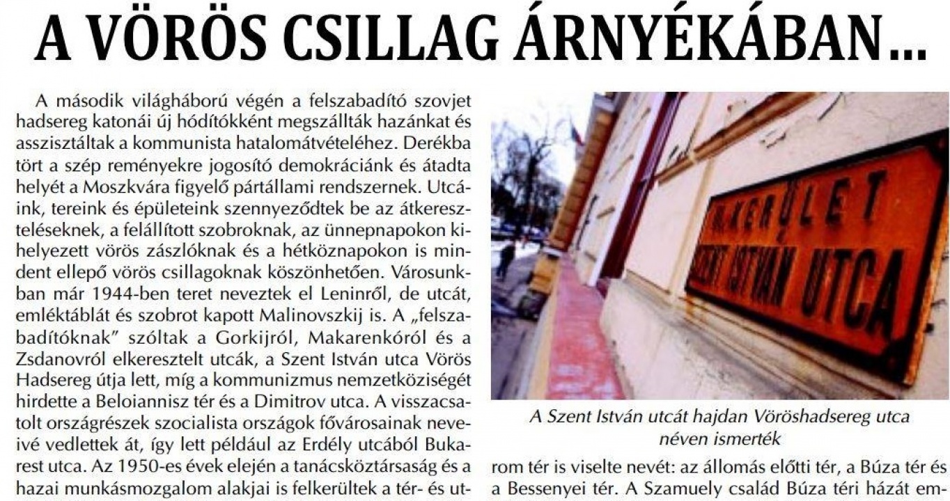 Amiről az utcák mesélnek… - A vörös csillag árnyékában…