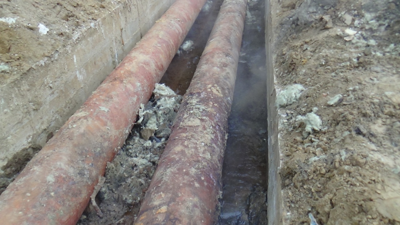 Csőtörés az egyetemnél