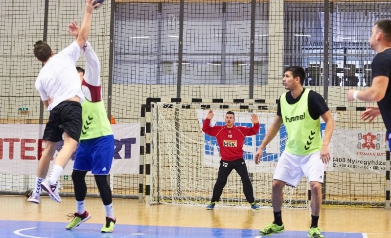 Készül a bajnokság tavaszi idényére a nyíregyházi férfi kézilabda együttes