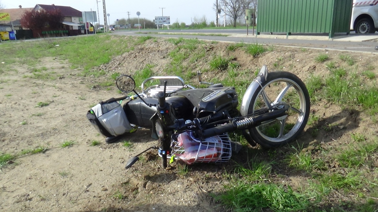 Motoros baleset történt vasárnap délután a Tokaji úton, Nyíregyháza belterületén