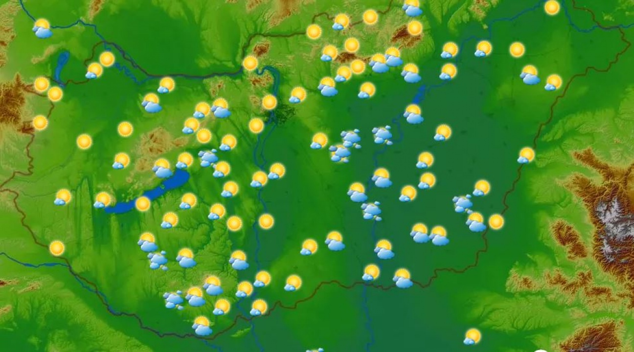Szeles idő, változóan felhős ég