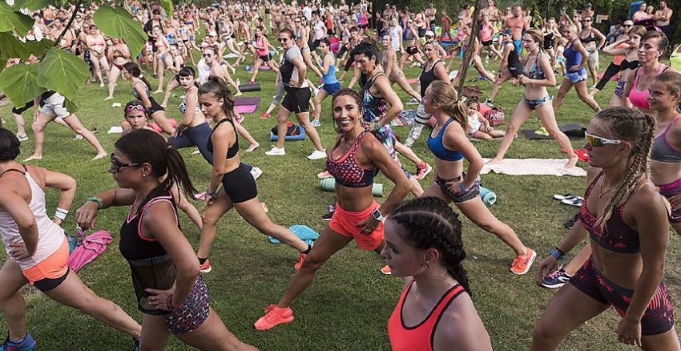 Sóstón, a strandon tartott edzést Rubint Réka